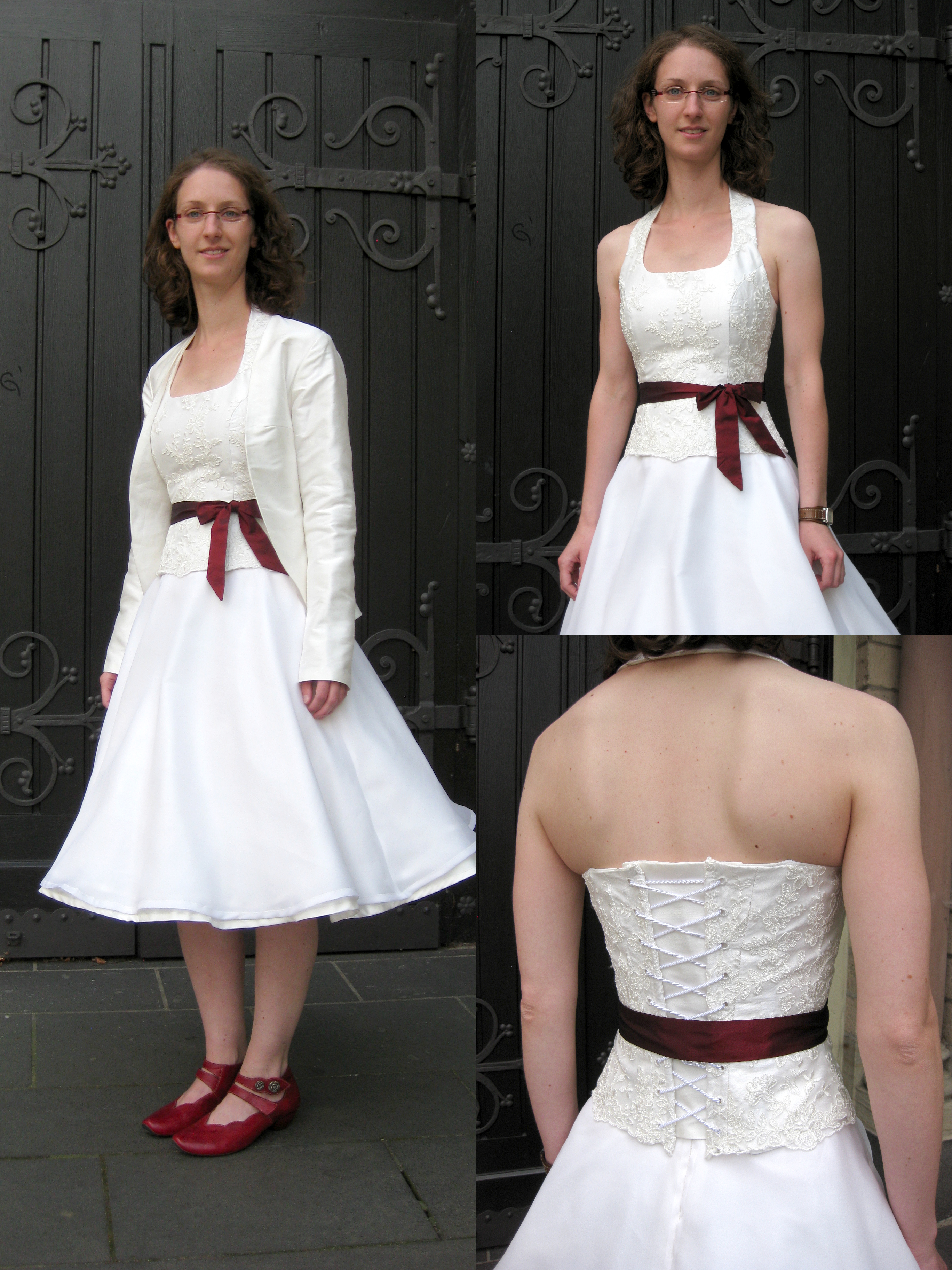 Dreiteiliges Brautkleid